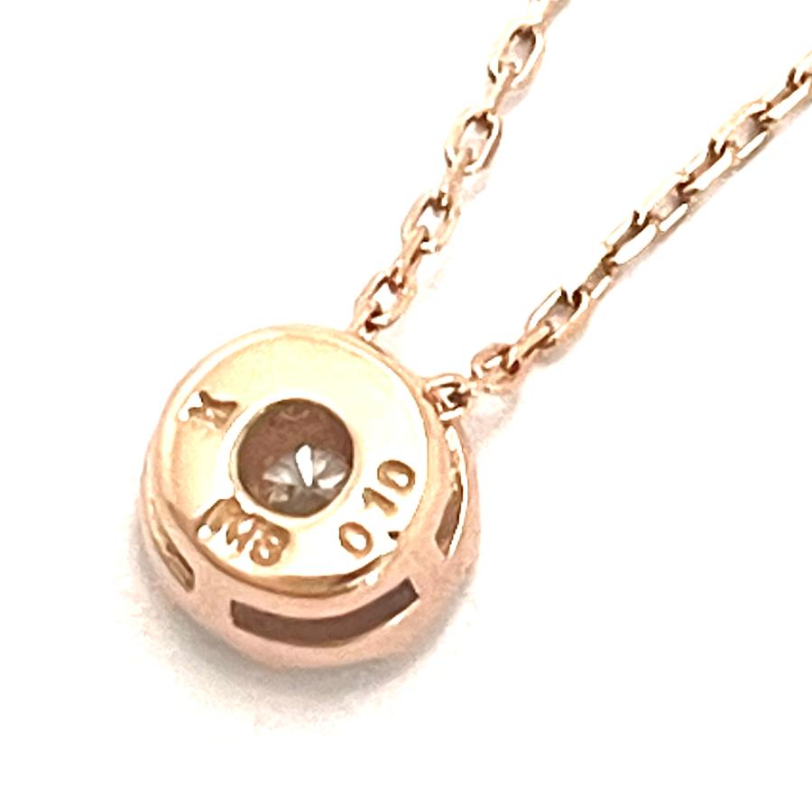 VENDOME AOYAMA / ヴァンドーム青山　ガーランド ダイヤネックレス　0.10ct　K18PG　ダイヤモンド　フラワー　ペンダント　プレゼント