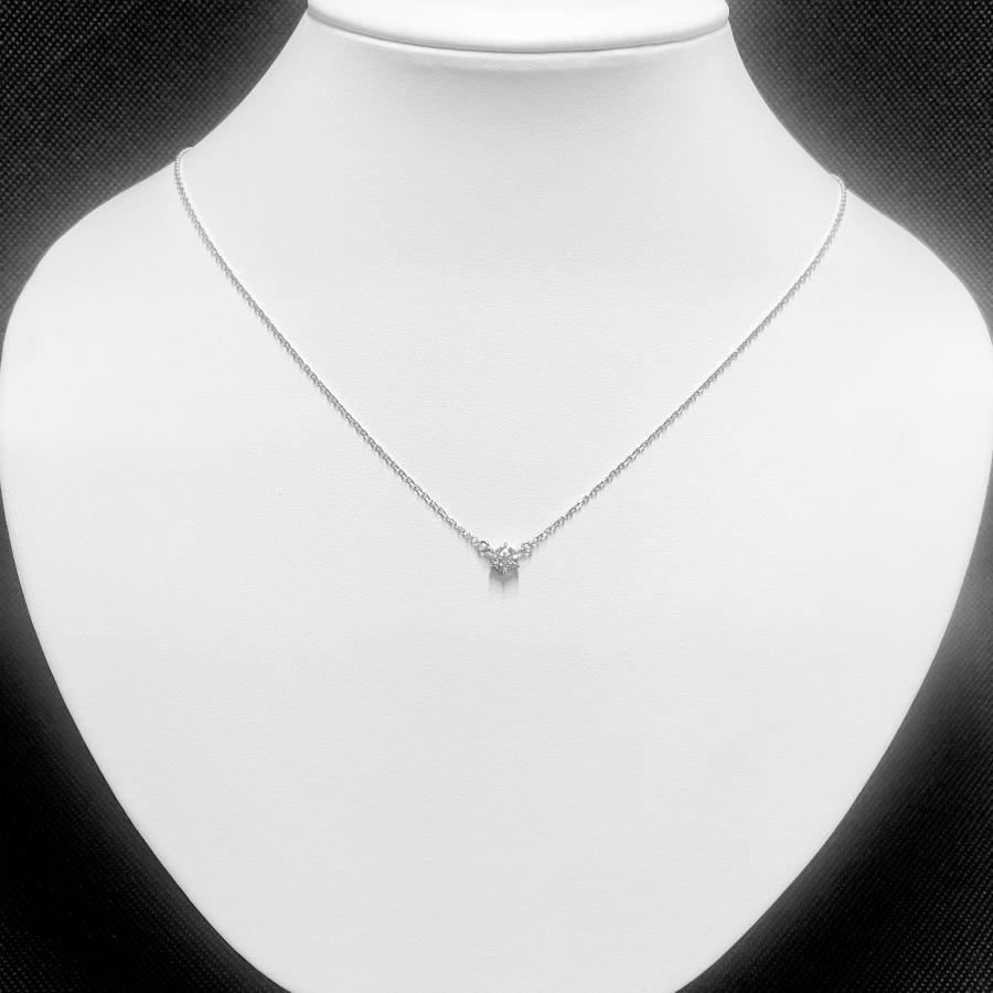 MIKIMOTO（ミキモト） ダイヤネックレス Pt950 0.40ct 一粒