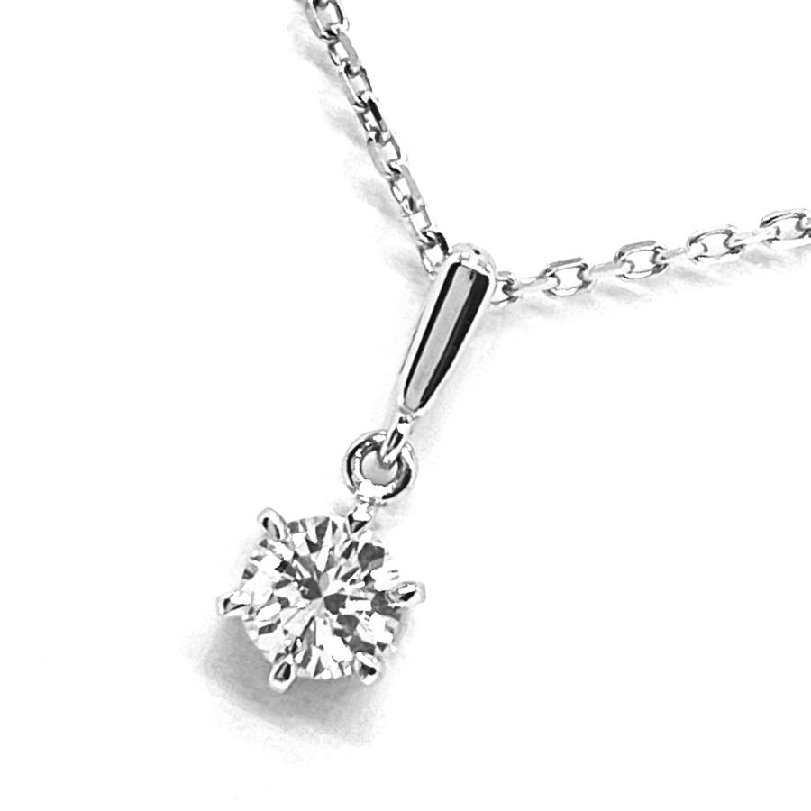 MIKIMOTO（ミキモト） ダイヤネックレス Pt950 0.32ct 一粒 