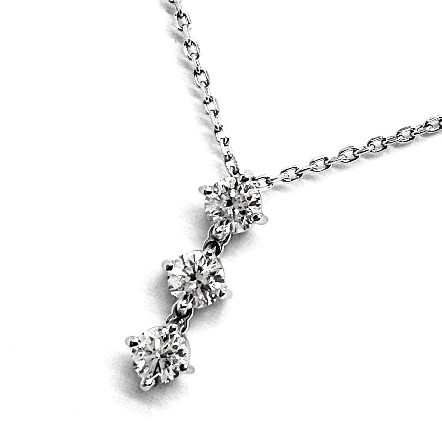 VENDOME AOYAMA（ヴァンドーム青山） ダイヤネックレス 3ストーン 0.58