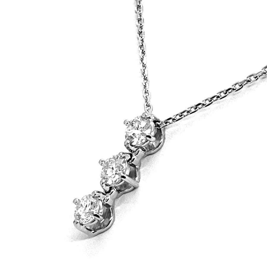 VENDOME AOYAMA（ヴァンドーム青山） ダイヤネックレス 3ストーン 0.58