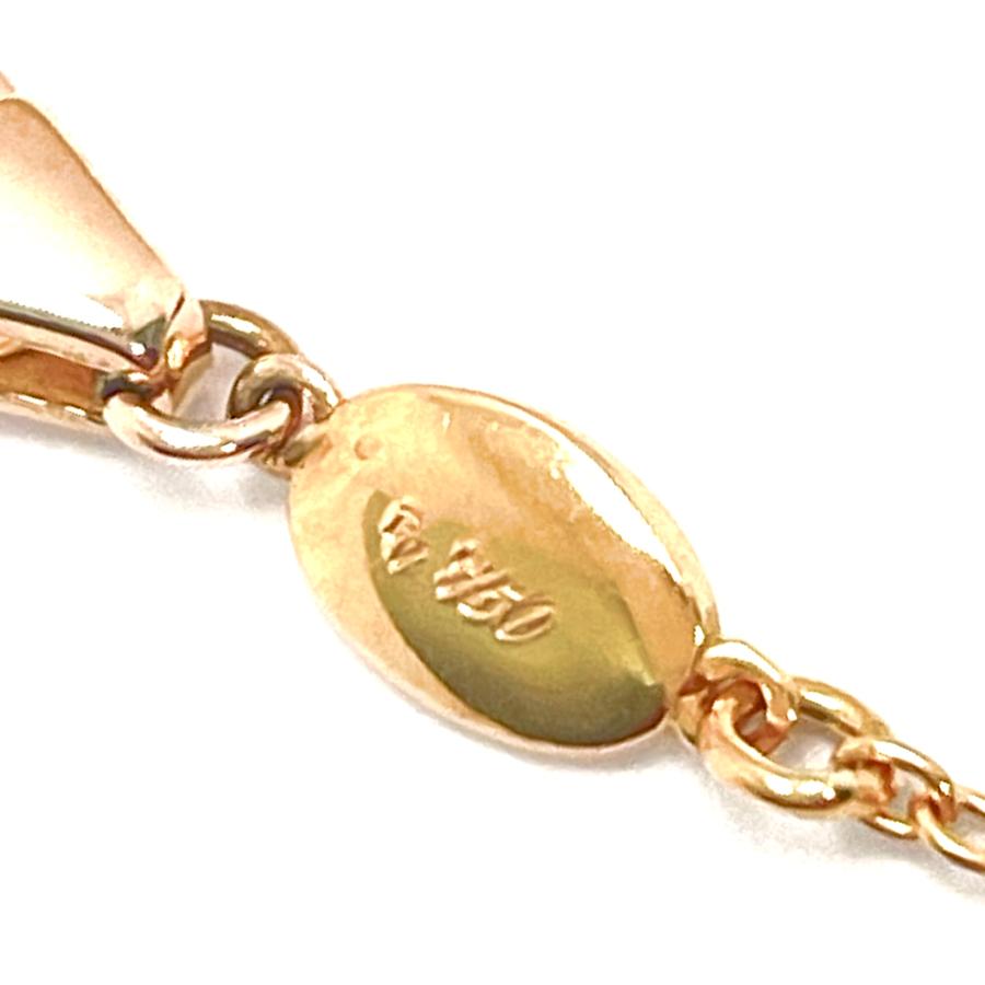 Ponte Vecchio / ポンテヴェキオ　サファイア ダイヤ フラワーボール ネックレス　750PG　0.21ct/0.64ct　プレゼント　ダイヤモンド　ペンダント_5