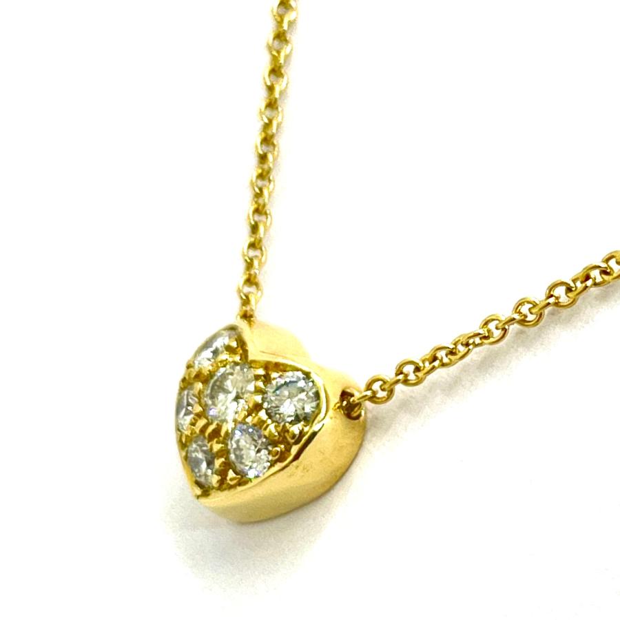 TIFFANY&Co.（ティファニー） ハート パヴェ ダイヤネックレス 750YG 
