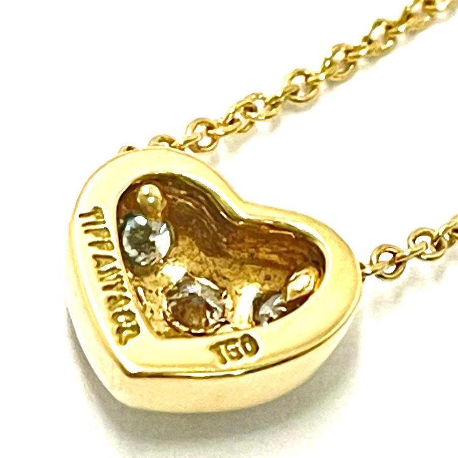 TIFFANY&Co.（ティファニー） ハート パヴェ ダイヤネックレス 750YG 