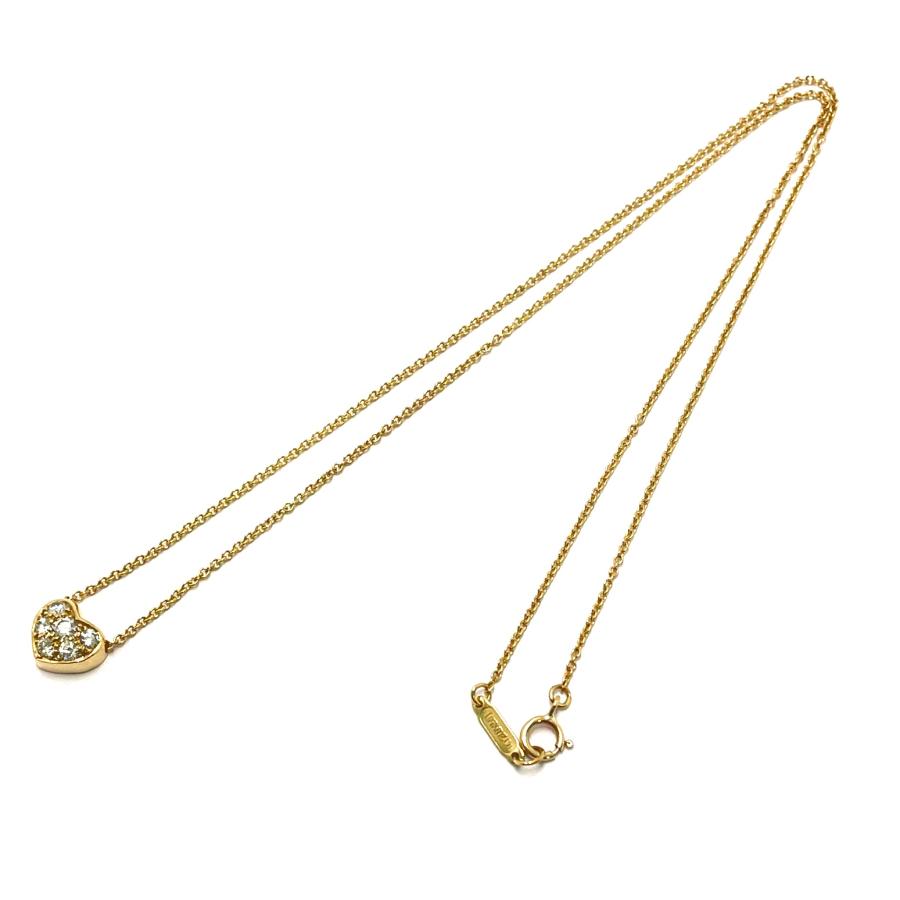 TIFFANY&Co.（ティファニー） ハート パヴェ ダイヤネックレス 750YG 
