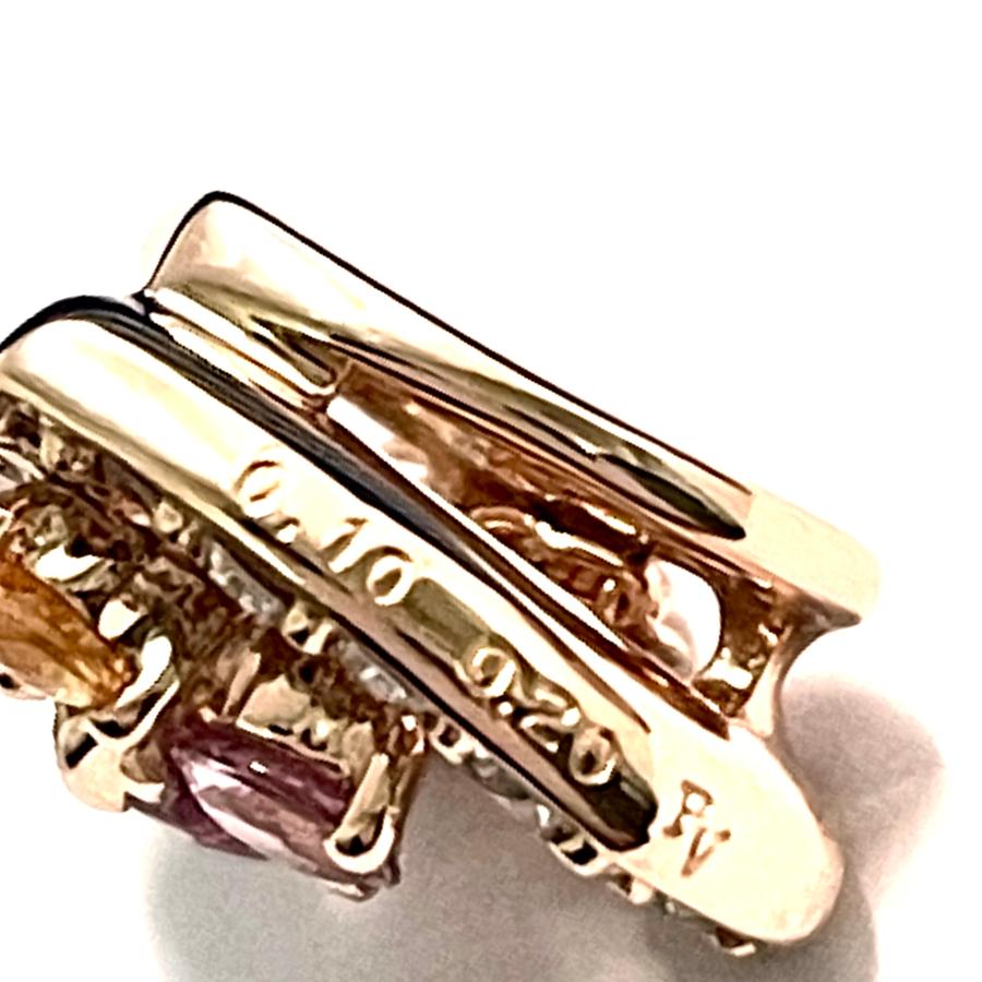 Ponte Vecchio / ポンテヴェキオ　ルビー サファイア ダイヤ ハート ネックレス　K18PG　0.12ct /0.10ct/0.20ct　プレゼント　ダイヤモンド　ペンダント_6