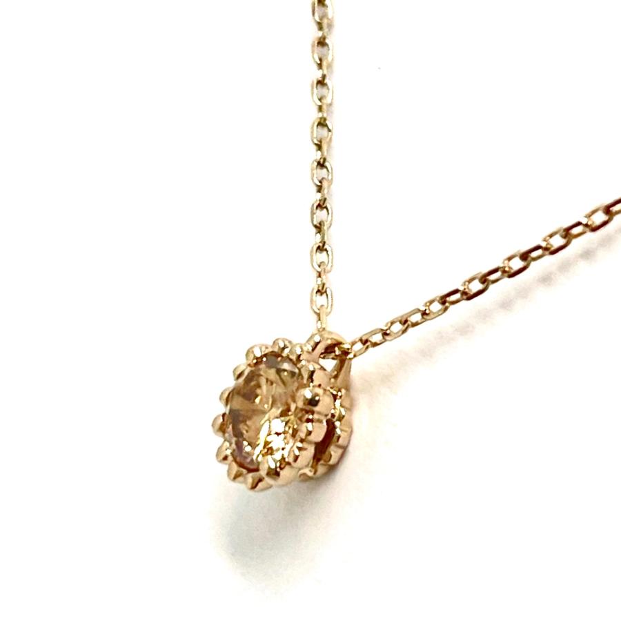 KASHIKEY / カシケイ ミル ダイヤネックレス K18BG 0.20ct ブラウン 