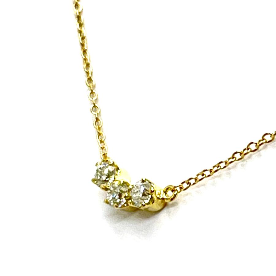 AHKAH（アーカー） トレス ダイヤネックレス K18YG 0.10ct ペンダント