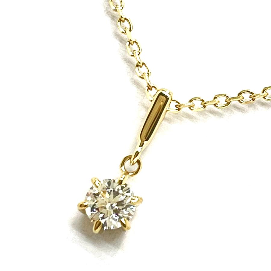 MIKIMOTO（ミキモト） ダイヤネックレス K18YG 0.23ct 一粒