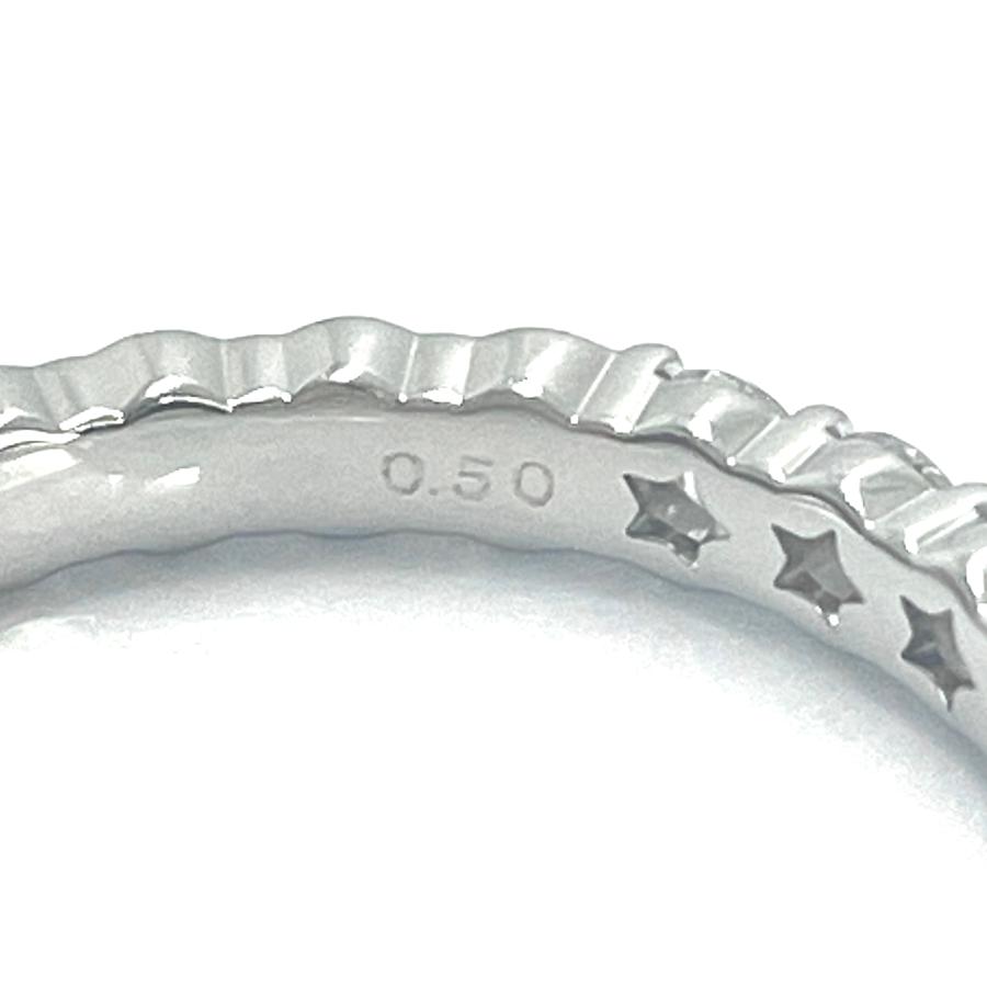 スタージュエリー Pt950 ハーフエタニティ リング 9号 0.50ct