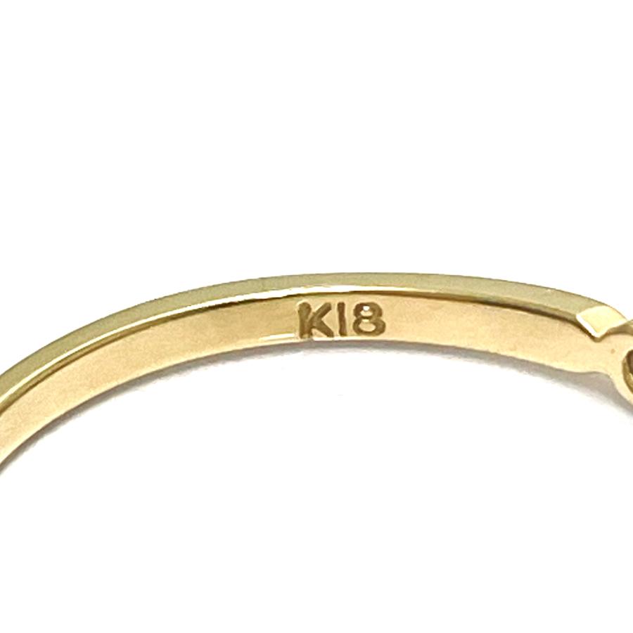 AHKAH / アーカー ダイヤリング ハーフエタニティ K18YG 0.15ct 11号 
