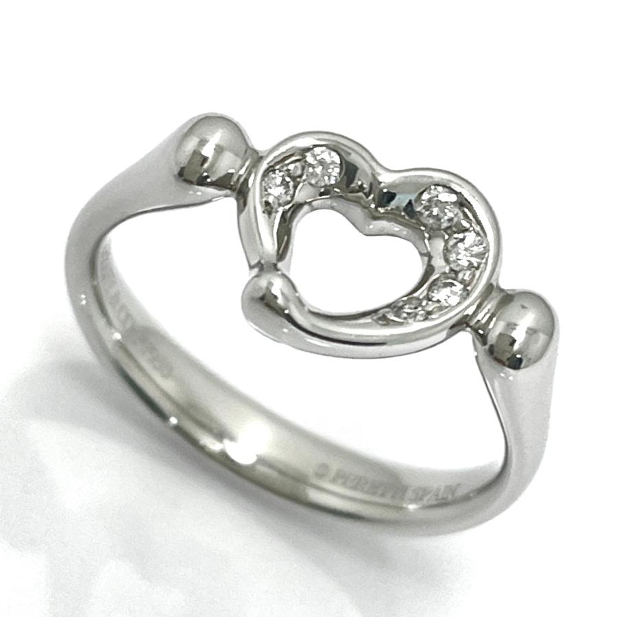 TIFFANY&Co.（ティファニー） オープンハートダイヤリング Pt950 11号