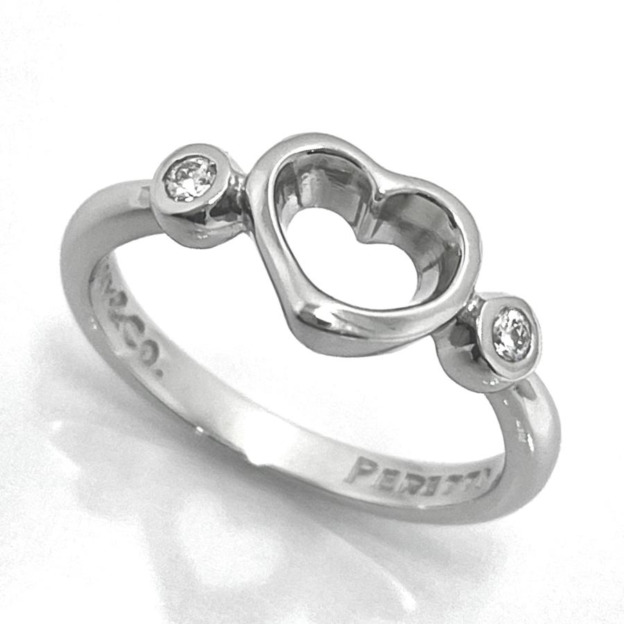 TIFFANY&Co./ティファニー オープンハートダイヤリング Pt950 9号 