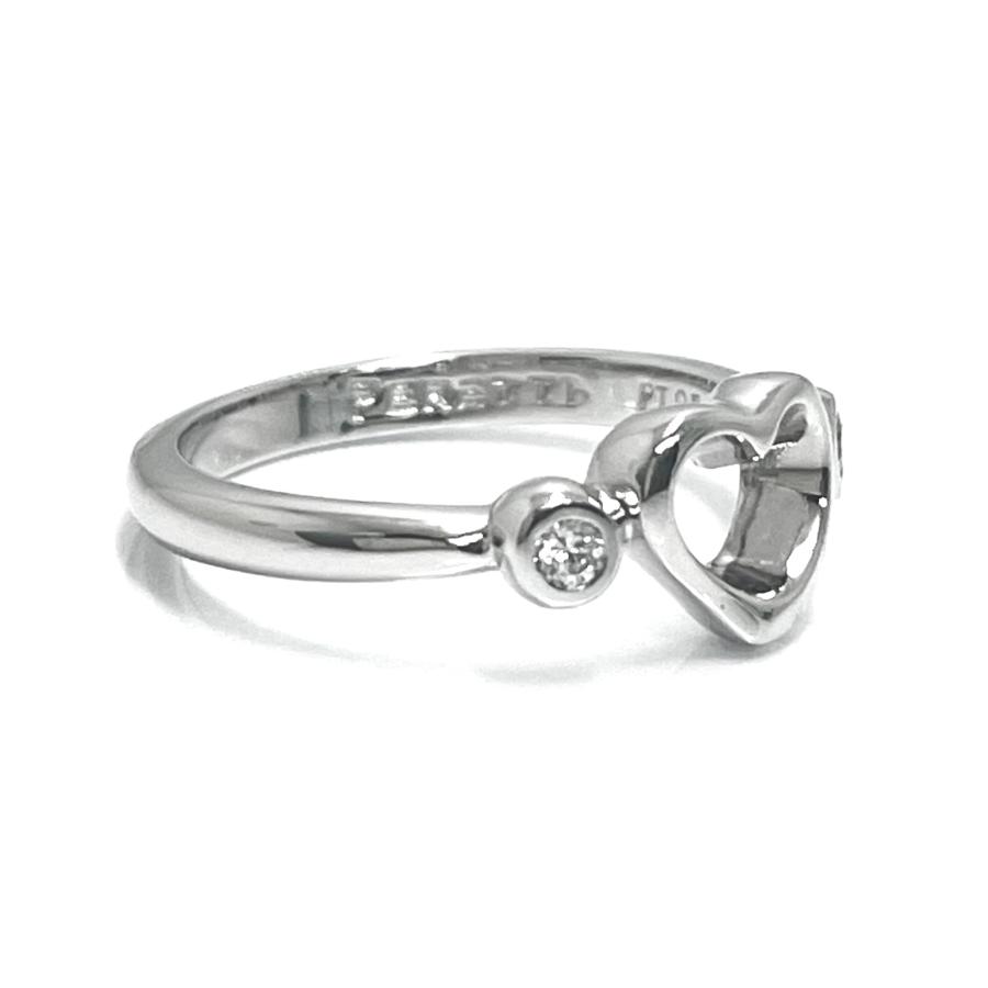 TIFFANY&Co./ティファニー オープンハートダイヤリング Pt950 9号 
