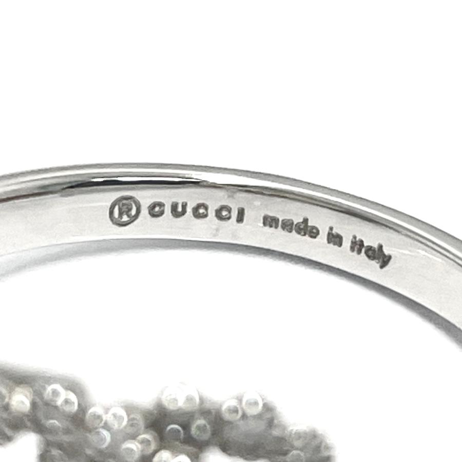 GUCCI（グッチ） GGランニング ダイヤリング 750WG #14 指輪 K18WG