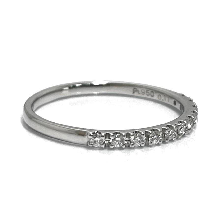 ヴァンドーム青山 Pt950 ダイヤモンド リング 0.11ct ハーフエタニティ