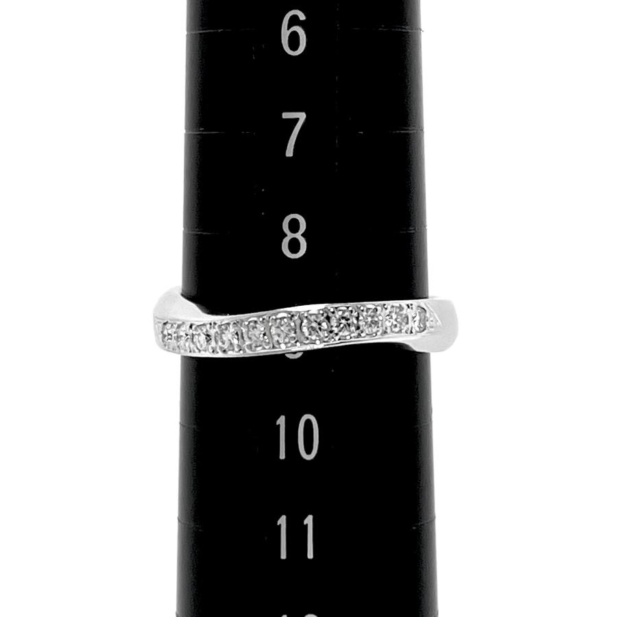 MIKIMOTO / ミキモト ダイヤリング Pt950 0.13ct 9号 ハーフエタニティ  