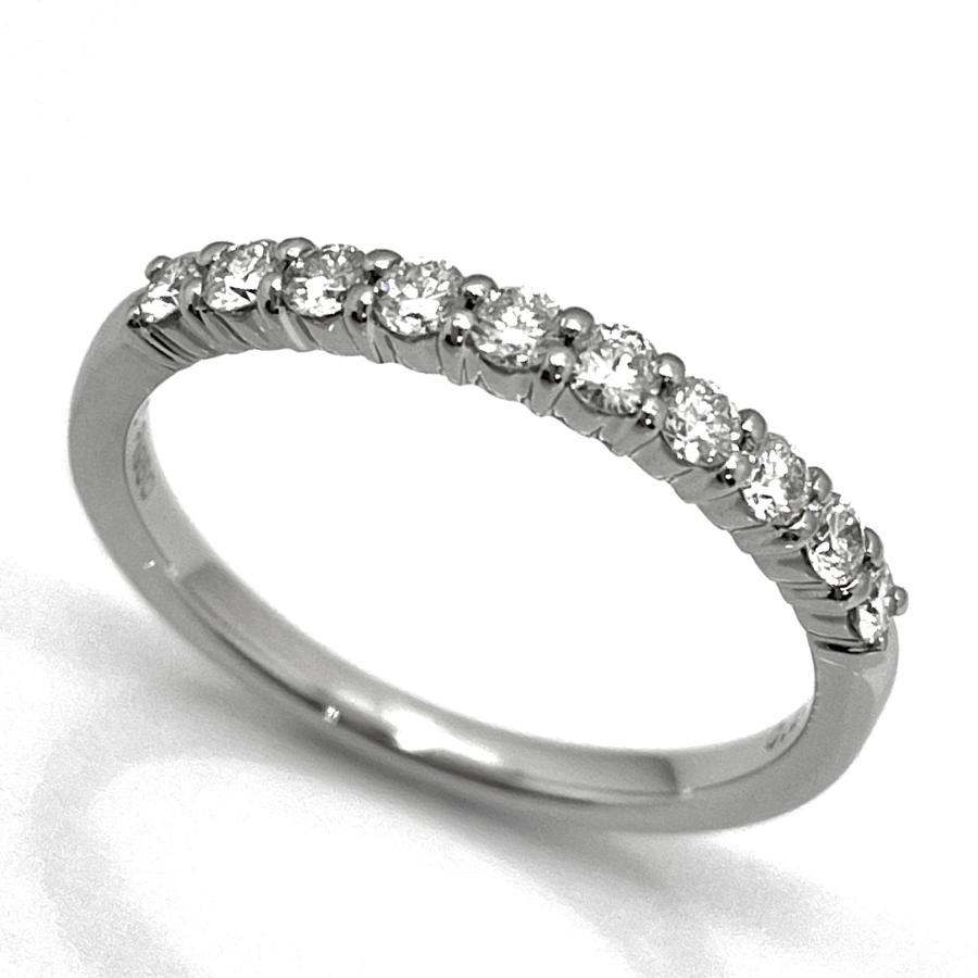 4℃（ヨンドシー） ハーフエタニティ ダイヤリング 0.270ct Pt950 10号 
