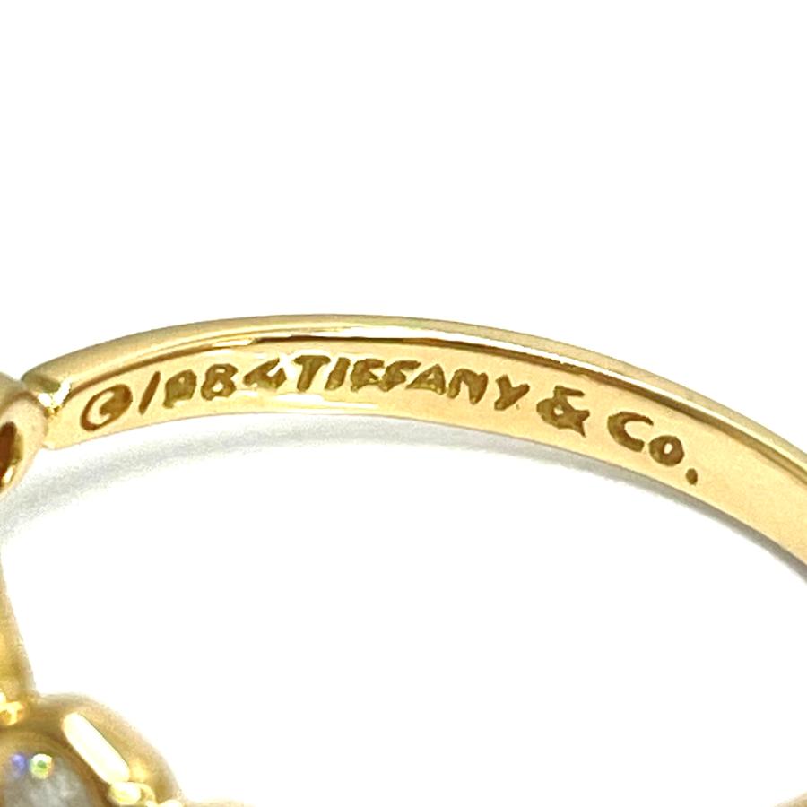 TIFFANY&Co.（ティファニー） オープンハート ダイヤリング 750YG 10号