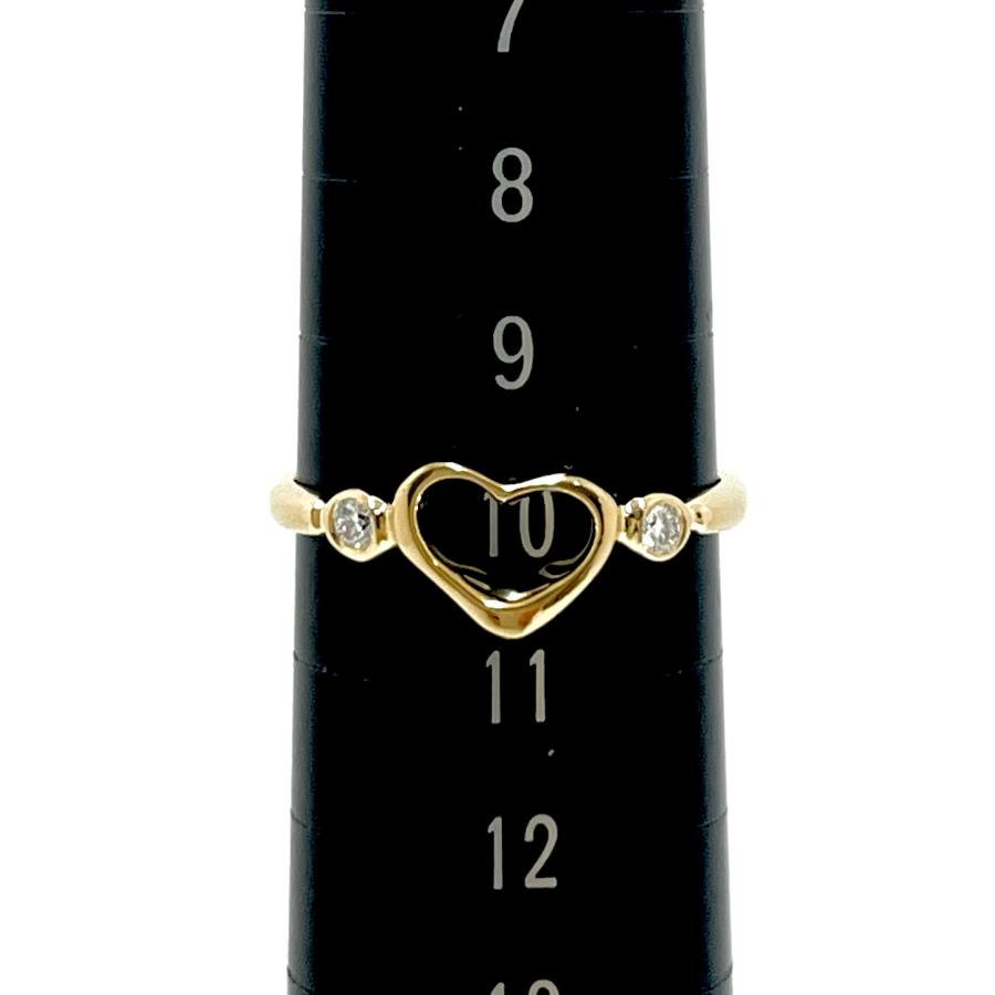 TIFFANY&Co.（ティファニー） オープンハート ダイヤリング 750YG 10号