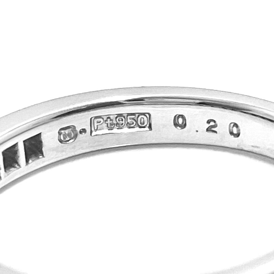 MIKIMOTO（ミキモト） ハーフエタニティ ダイヤリング Pt950 0.20ct 11 