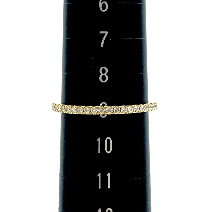 AHKAH（アーカー） ティナ ダイヤリング K18YG 0.16ct 9号 ハーフ