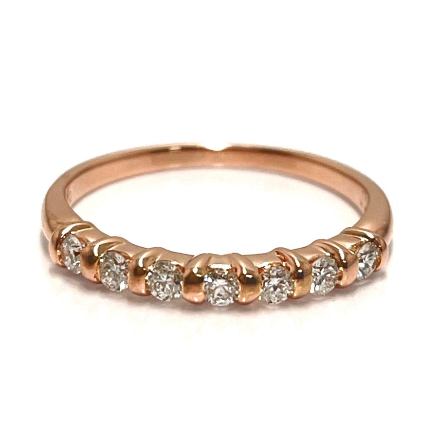 TASAKI タサキ エタニティリング K18 TASAKI（タサキ） ダイヤリング ハーフエタニティ K18PG 0.25ct 11.5号
