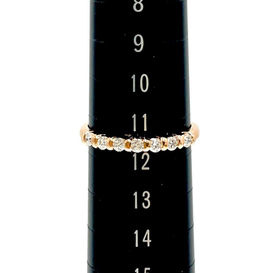 TASAKI タサキ エタニティリング K18 TASAKI（タサキ） ダイヤリング ハーフエタニティ K18PG 0.25ct 11.5号
