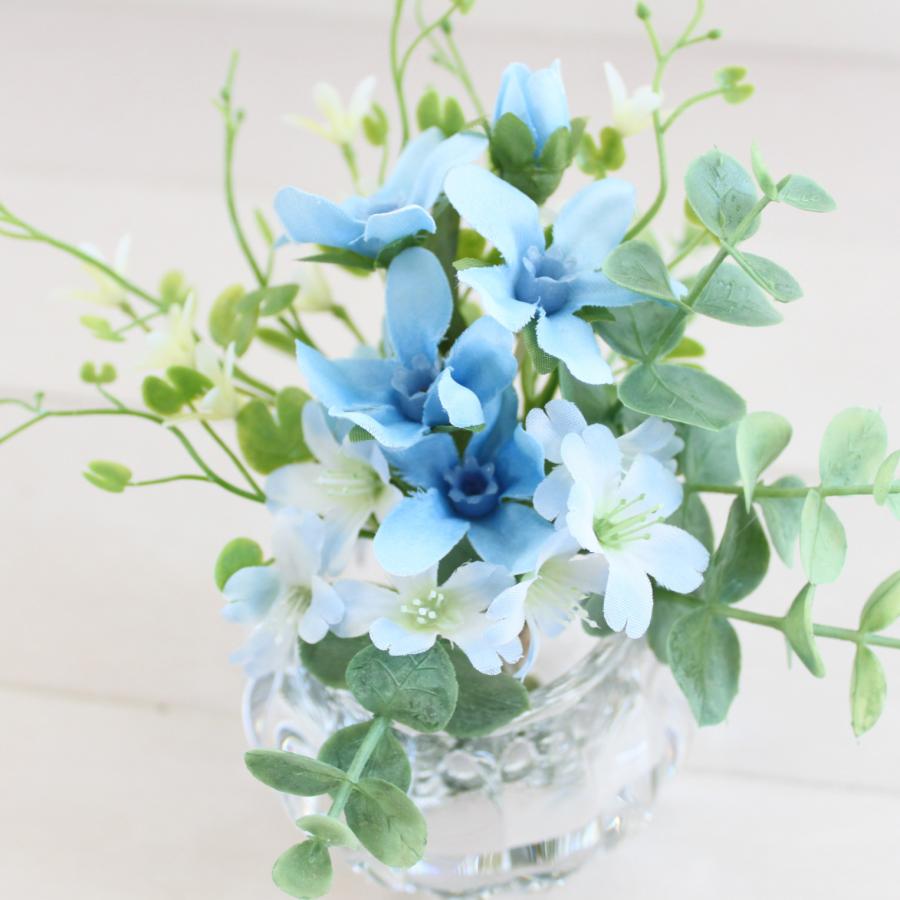 ブルースター マジカルウォーター 造花 ガラス アーティフィシャル