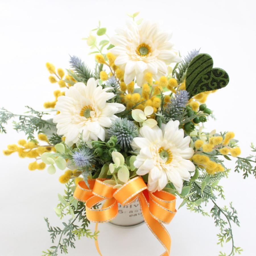 ミモザ ガーベラ アレンジメント 造花 花 ハンドメイド Hg Mimoza1 グランドグルー 通販 Yahoo ショッピング