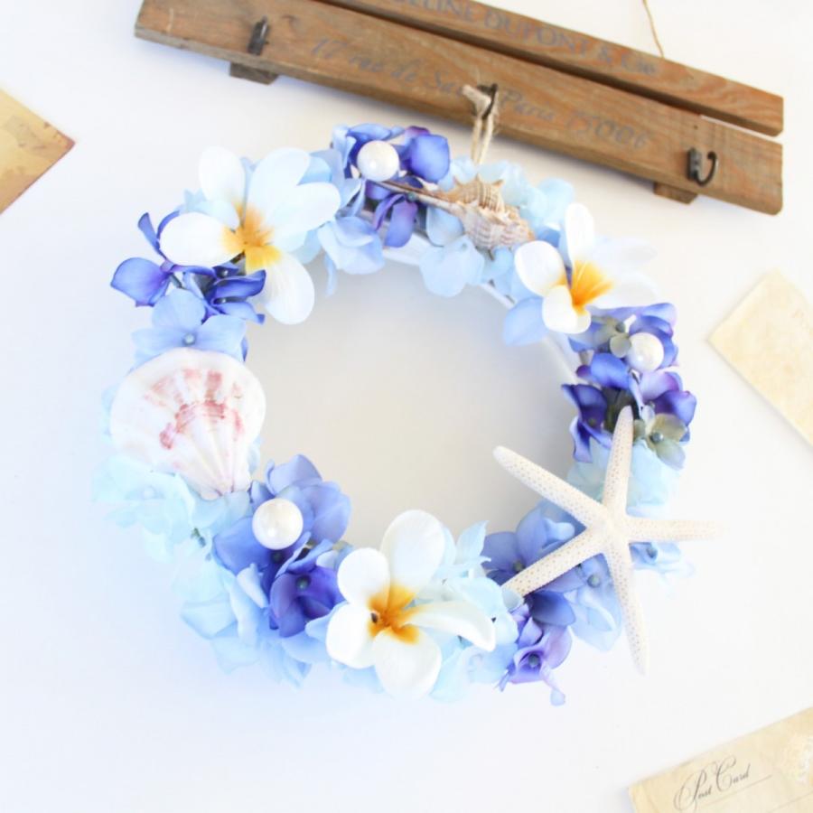 リース 花 貝殻 シェルリース 玄関ドア スワッグ 造花 夏リース おしゃれ 送料無料 Shell 7 グランドグルー 通販 Yahoo ショッピング