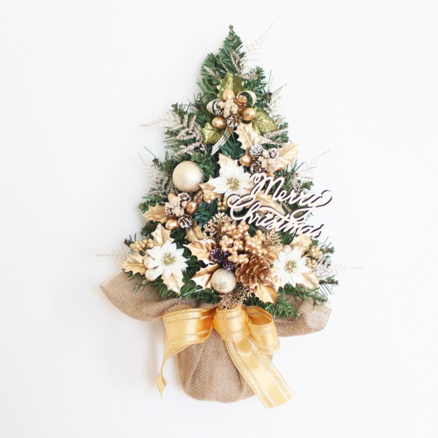 おしゃれなクリスマスツリー&正月飾り&季節のお花飾り 壁に掛けるクリスマスツリー Mサイズ 玄関飾り おしゃれ アーティ