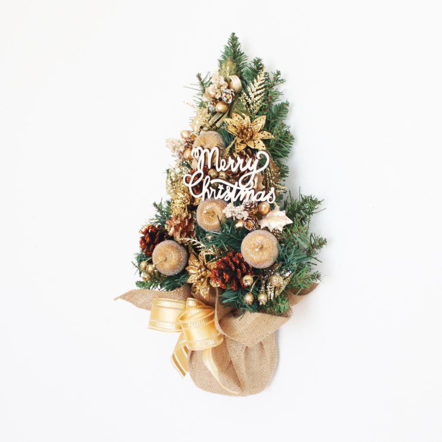 壁に掛けるクリスマスツリー Mサイズ 玄関飾り おしゃれ アーティ