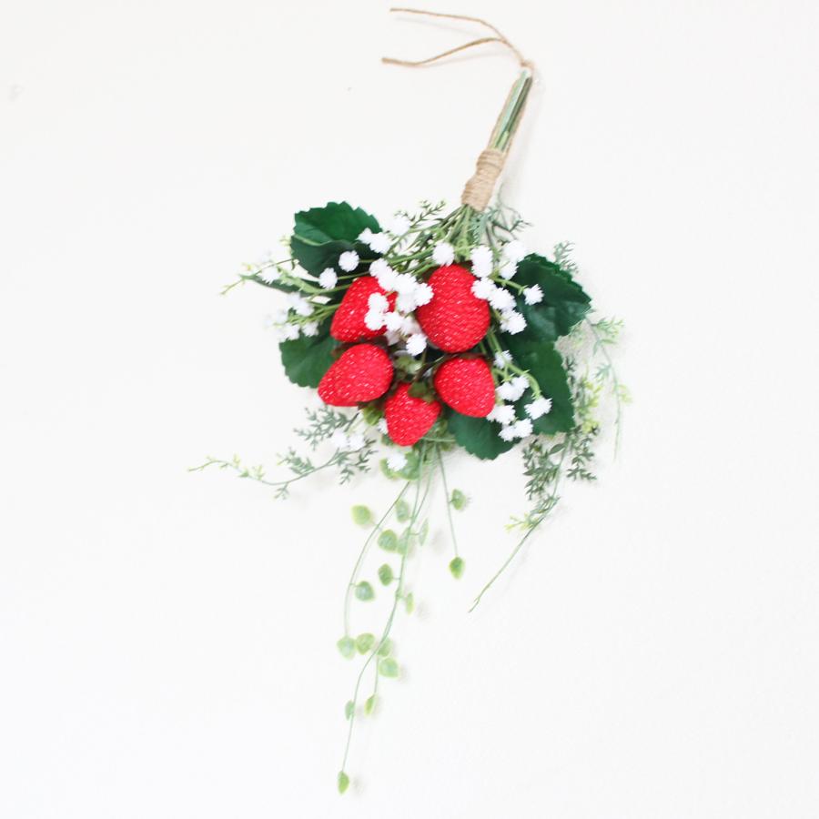 ＊ストロベリー　フェイクスワッグ ストロベリー フェイクスワッグ ストロベリー フェイクスワッグ