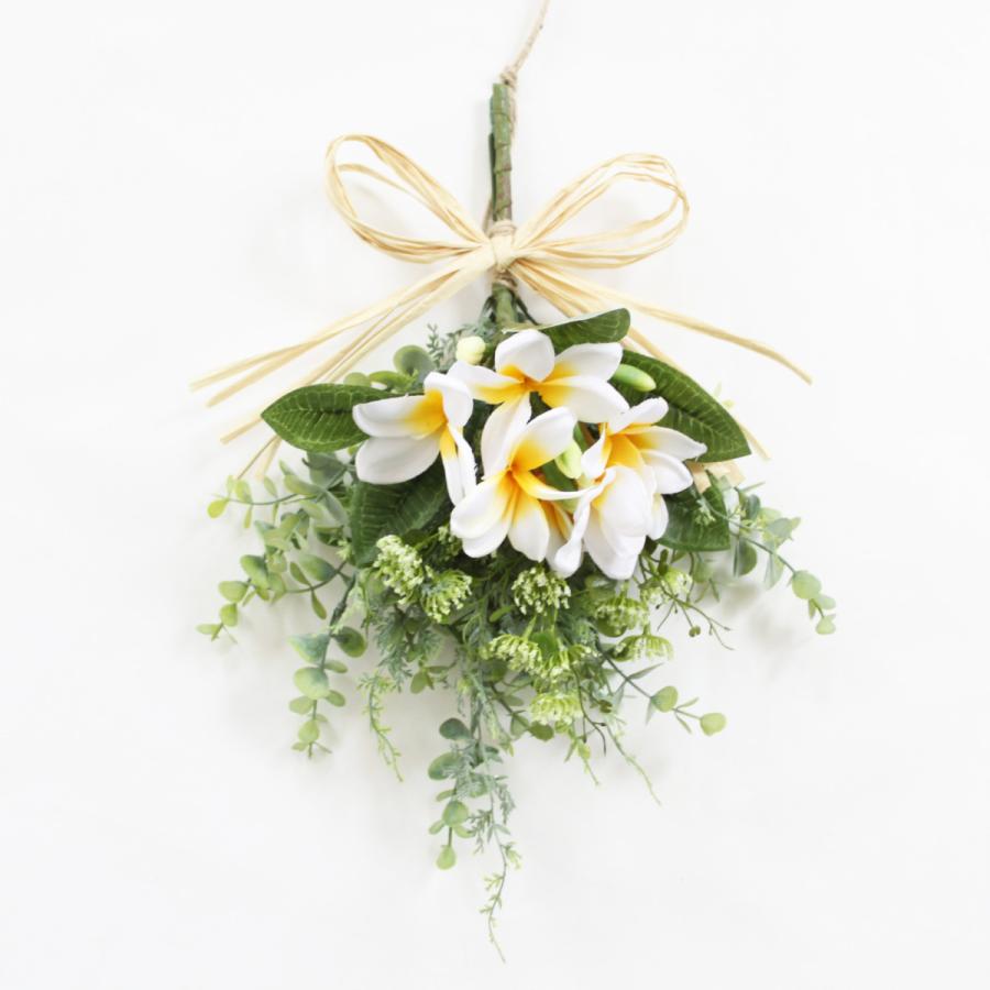 リース 予約販売品 花 プルメリア 玄関ドア スワッグ おしゃれ 送料無料 造花 夏リース