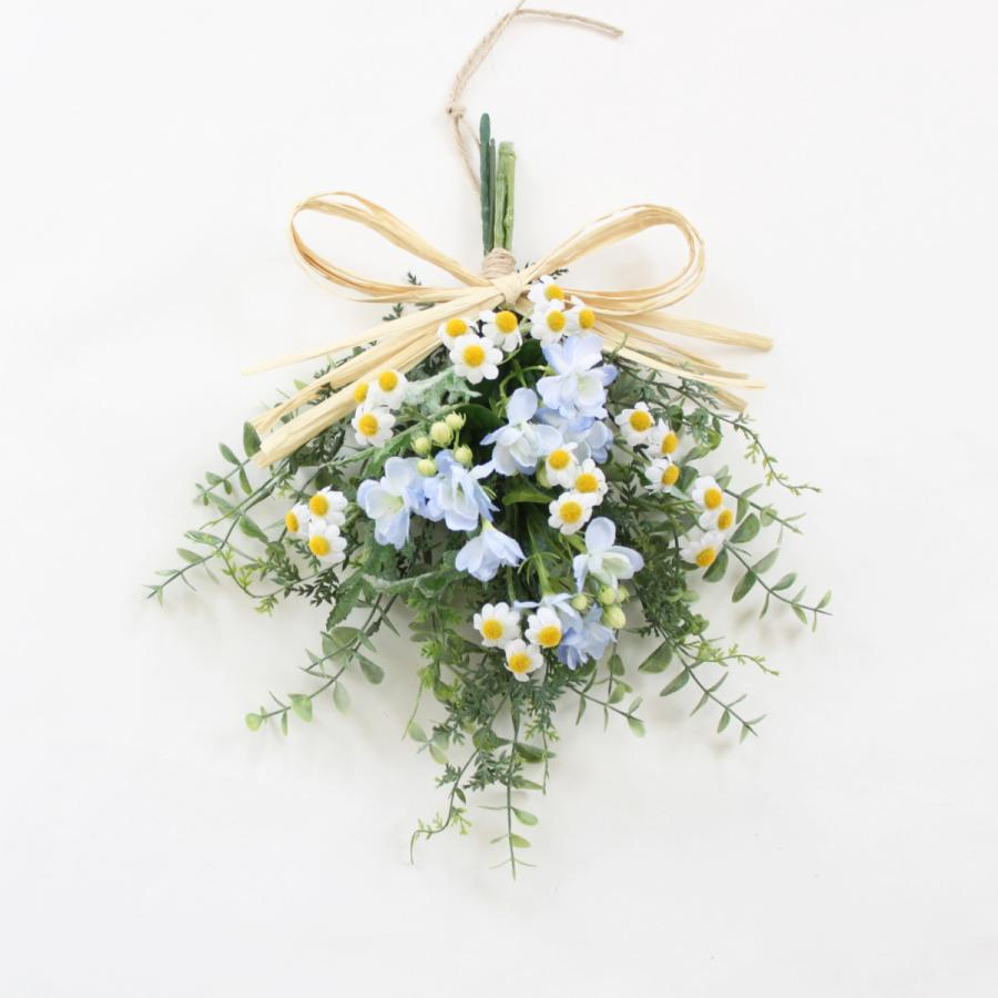 ジャスミン＆カモミール リース 玄関ドア スワッグ 造花 おしゃれ 送料