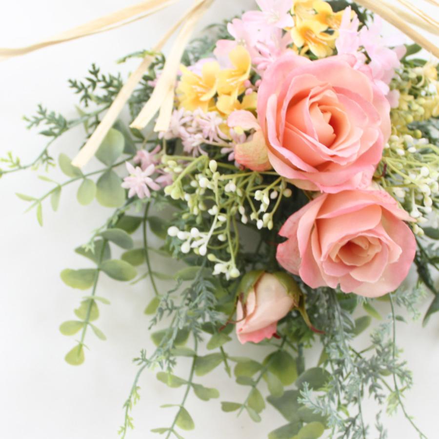 リース 花 バラ 薔薇 玄関ドア スワッグ 造花 おしゃれ 送料無料 V 633 グランドグルー 通販 Yahoo ショッピング