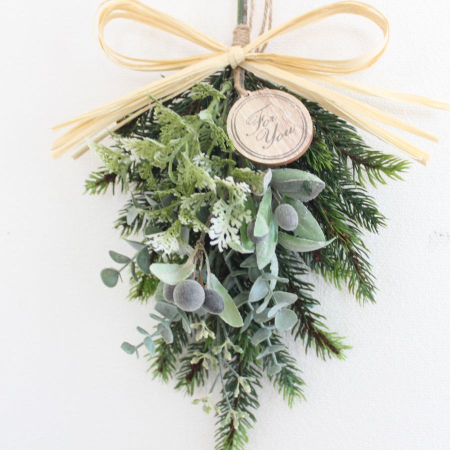 オリーブ＆ユーカリ スワッグ 玄関飾り 送料無料 ナチュラル系