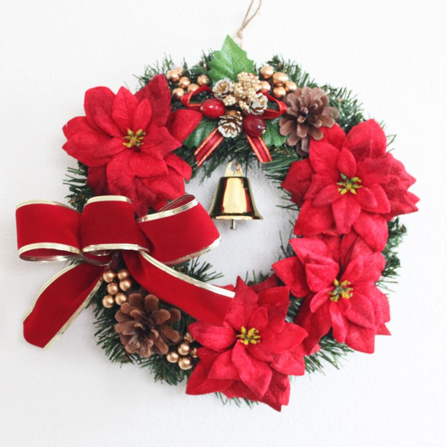 クリスマスリース 直径約23-25cm 送料無料 アーティフィシャル