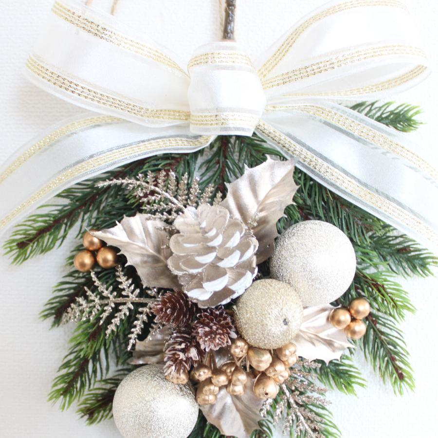 クリスマスリース スワッグ 玄関飾り 送料無料 ハンドメイド おしゃれ