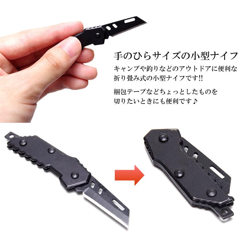 ナイフ ミニナイフ 折りたたみ式 コンパクト キャンプ 釣り アウトドア