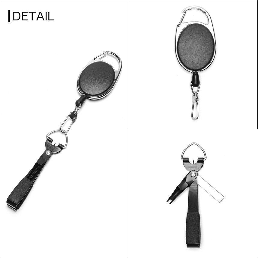 4in1 ラインカッター 釣り ピンオンリール 付き ラインクリッパー 小型