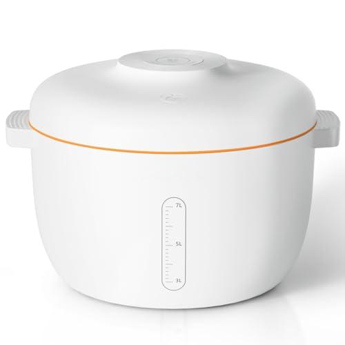 充電式長持ち静音デザイン 自動真空保存容器 7L5kg Amazon | nafuhare 保存容器 米びつ 7L(5kg) 大容量 真空 自動