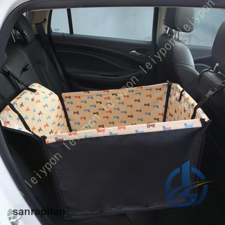 ペット用ドライブボックス 犬 車用 ドライブボックス ドライブベッド 車用ペットシート ioso 中型犬 大型犬 おしゃれ クッション くるま用品 車酔い防止_1