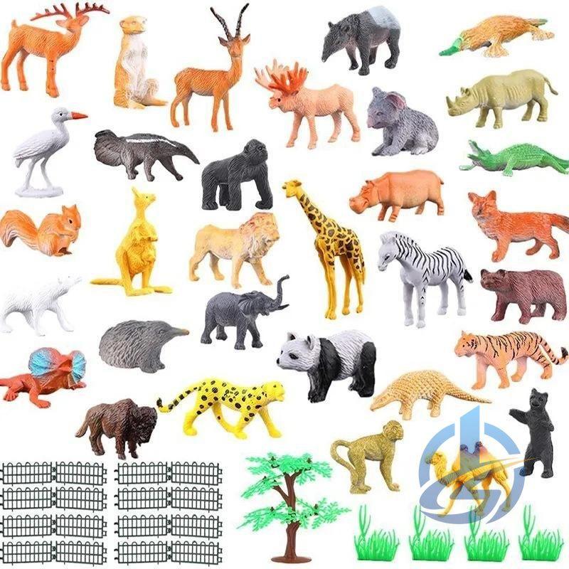 動物フィギュア ジャングルワールド 53点セット アクセサリつき 野生 
