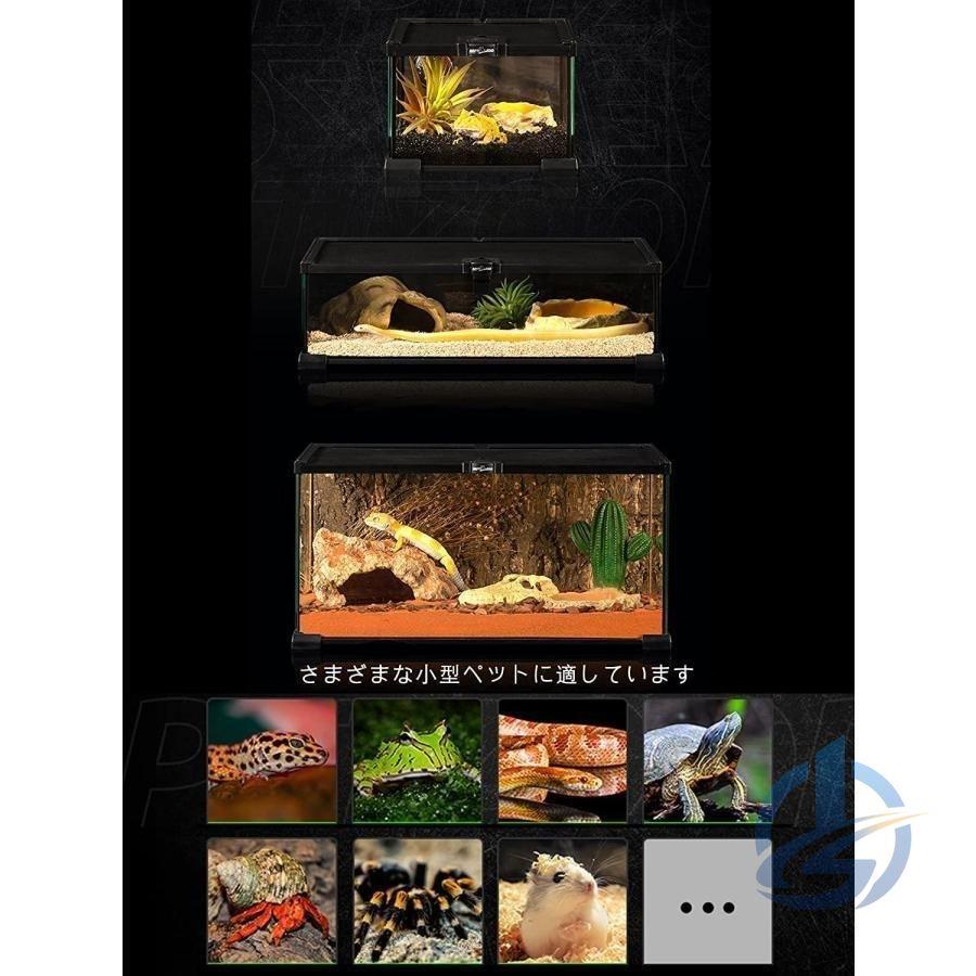 爬虫類 ケージ 飼育 ケース 容器 透明 トカゲ 両生類 タイル セット