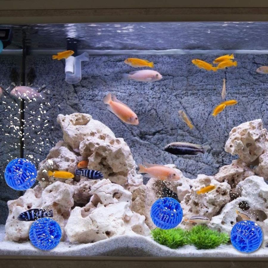 水槽フィルター フィルターボール 水槽 ろ過 フィッシュタンクフィルター ろ材 濾過材 生物学的 水槽 浄化 安全 淡水と海水に適用 ボール E雑貨ストア 通販 Yahoo ショッピング