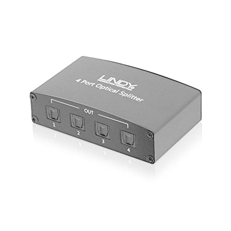 Lindy Toslinkデジタル光オーディオスプリッタ 96khz 型番 完売 4ポート