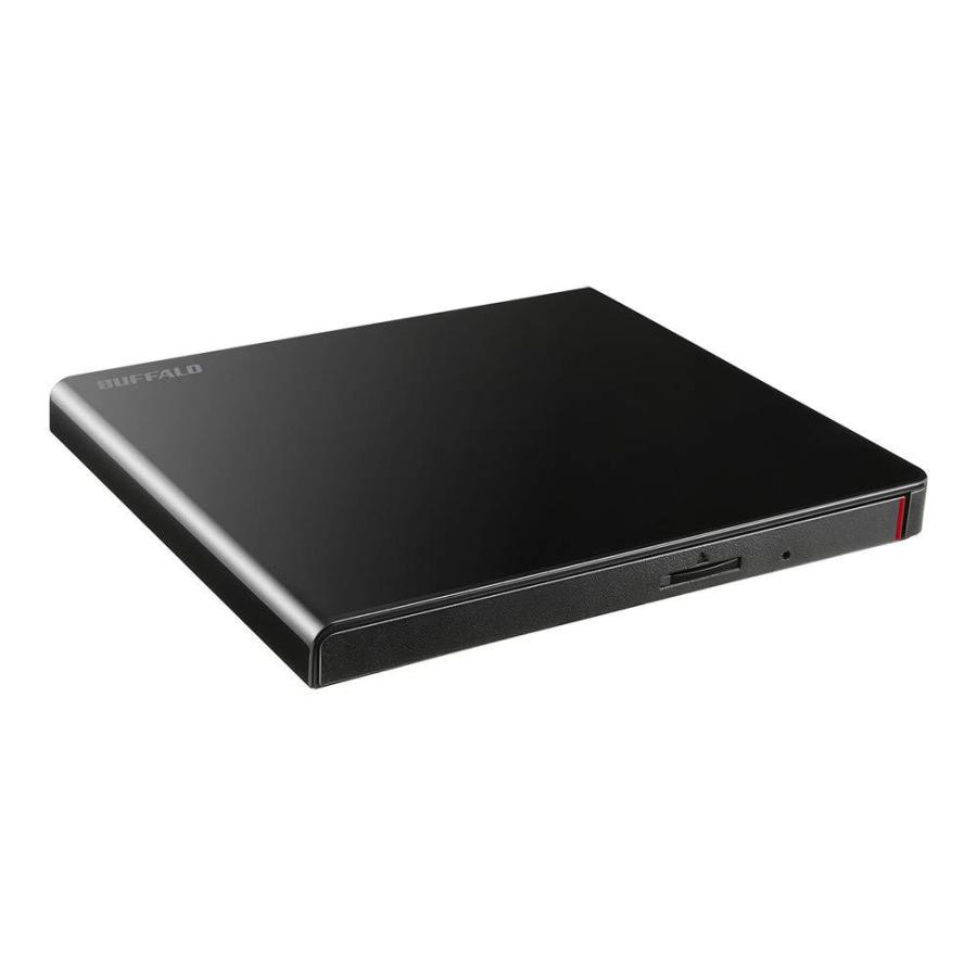 新着セール BUFFALO ポータブルDVD CDドライブ USB2.0規格 USB3.0ポート搭載のパソコンでも利用可能 国内メーカー N ブラック Window DVSM-PLV8U2-BK Mac 2020A/W新作送料無料