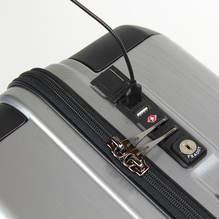 【ファスナータイプ】スーツケース バーマス (HERITAGE ヘリテージ BERMAS バーマス Sサイズ 機内持ち込み ファスナー USBポート 60490) 54cm Sサイズ |  | 07